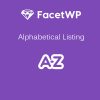 FacetWP - Alphabetical Listing