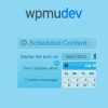 wpmu dev schedule selected content