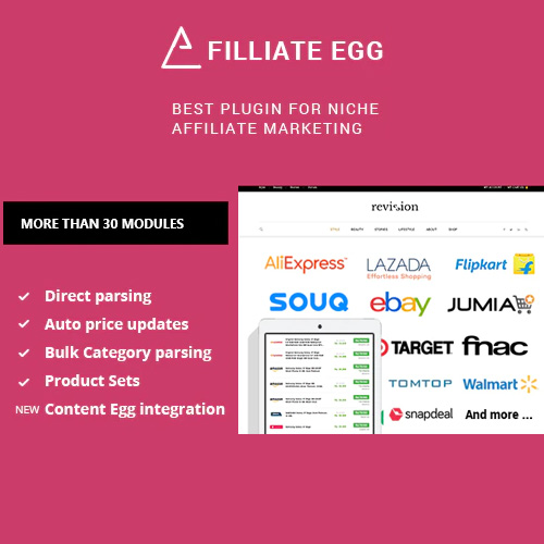 Affiliate Egg Niche Affiliate Marketing Wordpress Plugin