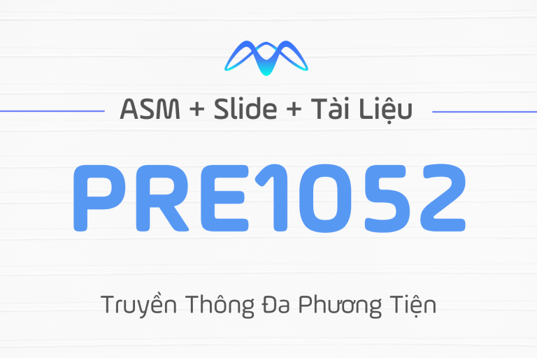 Truyền thông đa phương tiện – PRE1052